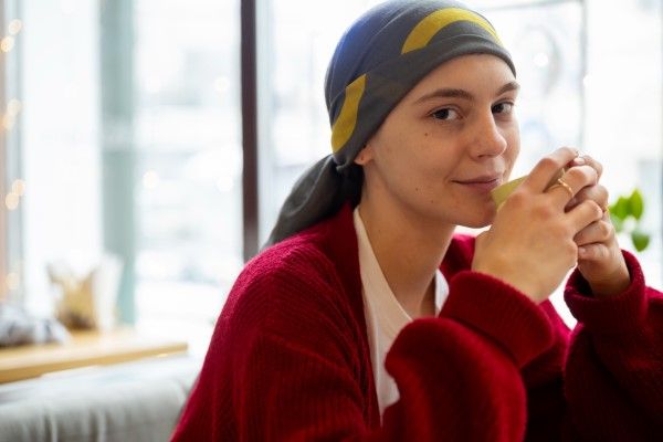 patient profitant de son temps libre après un traitement de chimiothérapie