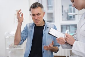 Médecin effectuant un contrôle médical de routine