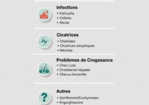 Complications liees a la greffe de cheveux
